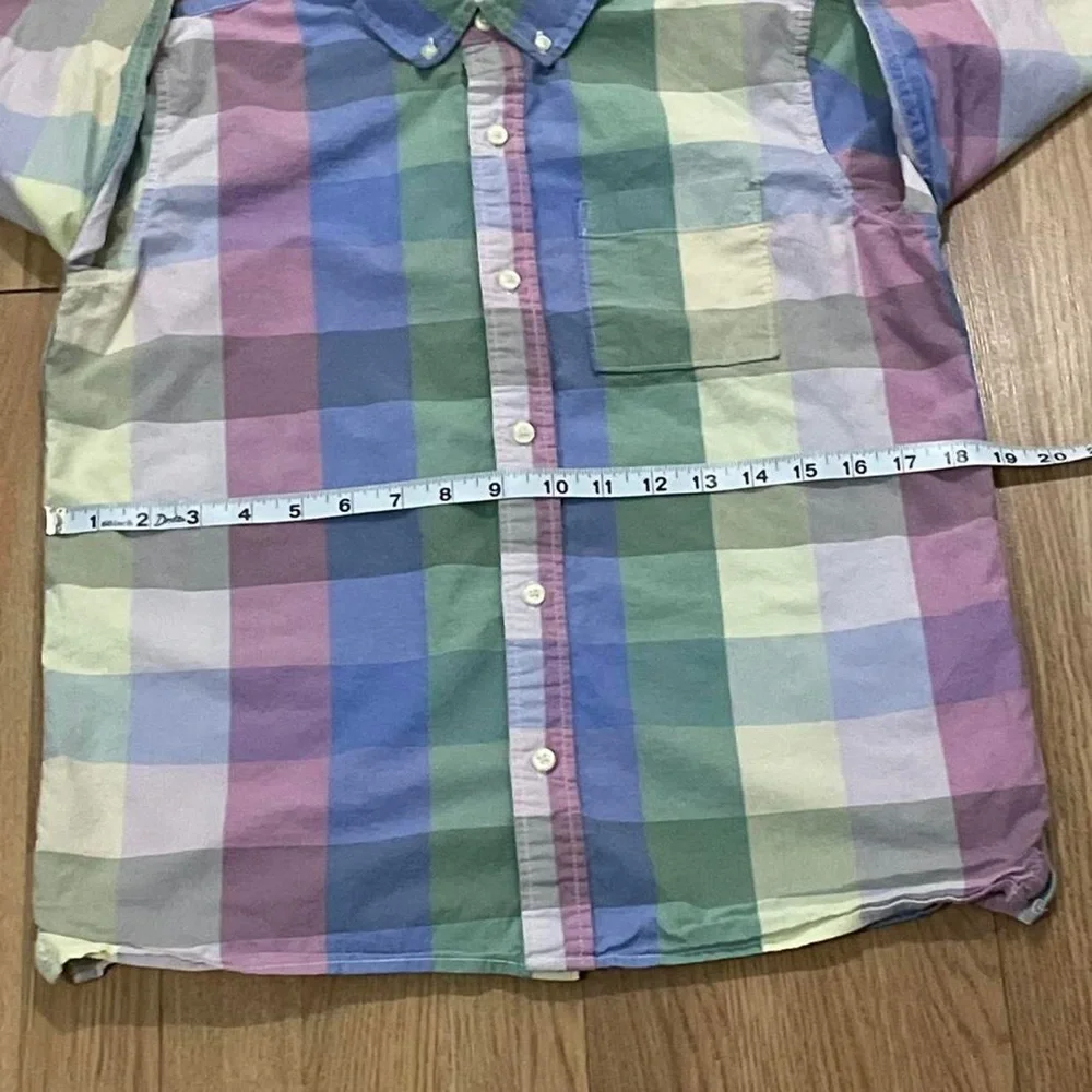 Gap Kids Boy’s XXL 14-16 Long Sleeve Button Up Shirt Color Block Preppy